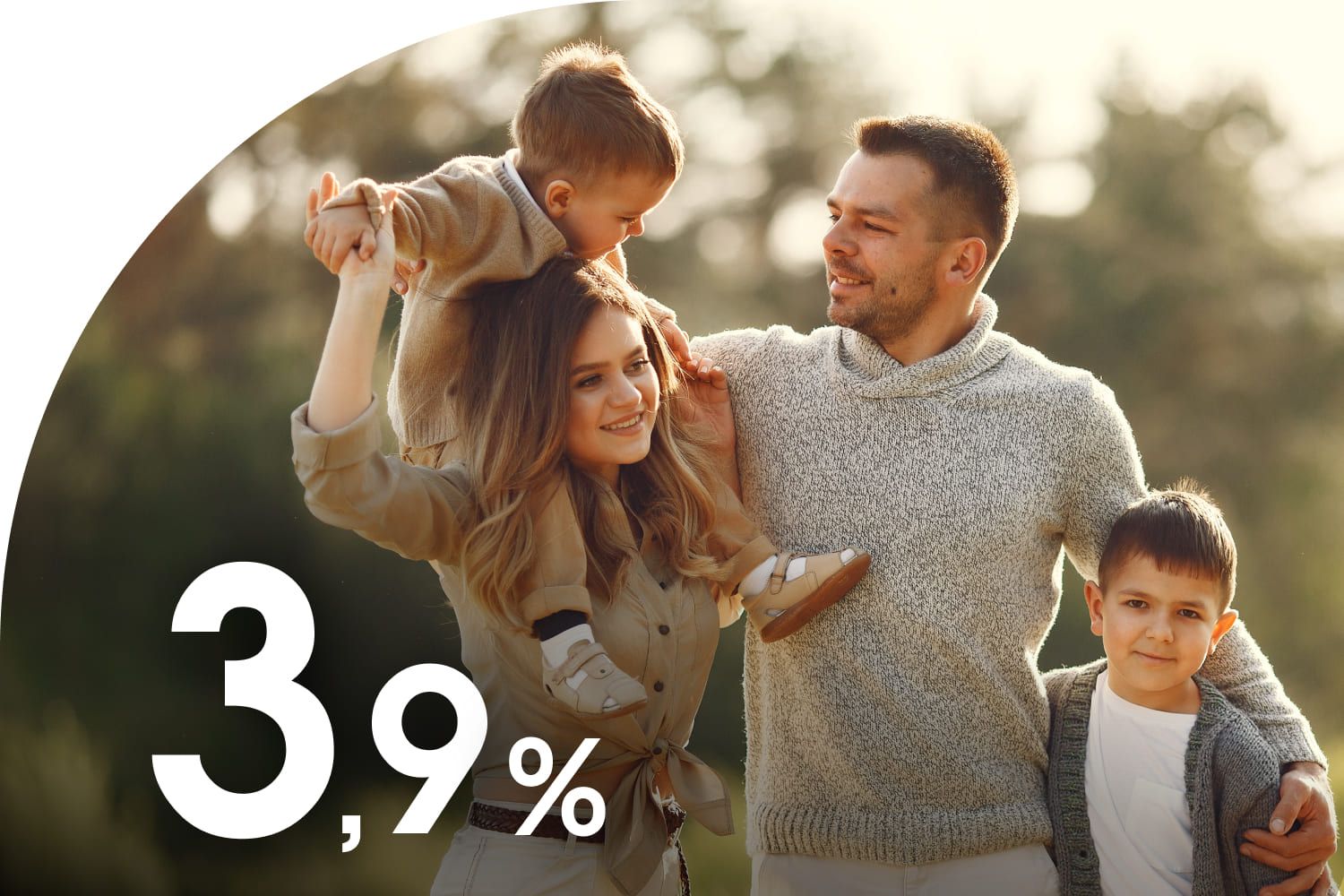 Семейная ипотека от 3,9% на весь срок!