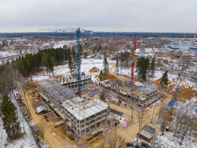 Ход строительства Смарт квартала Лесная Отрада 2-очередь - январь