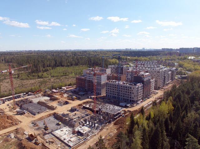 Ход строительства Никольского квартала Отрада – апрель