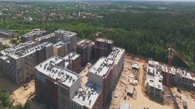 Ход строительства Смарт квартала Лесная Отрада (1-я и 2-я очереди) - май